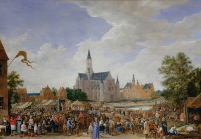 La feria de alfareros en Gante de David Teniers the Younger